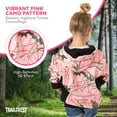 thumbnail image 3 of TrailCrest Little Girl’s Full Zip up Pink Camo Hoodie Sweatshirt Jacket, Large, 3 of 8