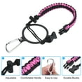 thumbnail image 4 of Uxcell Water Bottle Holder, Paracord Handle for 12oz to 24oz Bottles, Rose Red, Black, 4 of 6