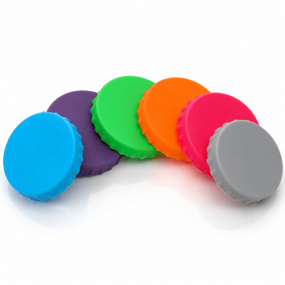 18/12/6pcs Silicone Soda Can Lids 6 Color BPA-Free Reusable Silicone Can Covers Can Stopper Or Protector for Soda Drink Juice Coke Beverage Fits Standard Cans