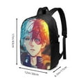 thumbnail image 3 of Anime Todoroki My Hero Academia Laptop Backpack Daypack School Student Bookbag Satchel Rucksack Shoulders Travel Bag With USB Headphone Charging Port, 3 of 8