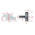 thumbnail image 2 of Cerraduras de marco para ventanas de fácil instalación, diseño en forma de T para puertas y ventanas corredizas, aleación de aluminio que garantiza durabilidad a prueba de óxido y clavos fuertes, que, 2 of 5