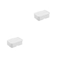 thumbnail image 1 of Billuyoard Esponja soporte cajón drenaje doble capa almacenamiento estante Universal encimera lavabo placa perforado organizador libre Blanco 2piezas, 1 of 6
