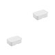 thumbnail image 3 of Wosthever Esponja soporte cajón cocina impermeable cepillo almacenamiento Universal encimera bandeja placa perforado organizador de baño Blanco 2piezas, 3 of 6