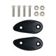 thumbnail image 3 of Placas de bloqueo de espejo para motocicleta Cola 2 uds con varilla roscada y tuerca negro, 3 of 8