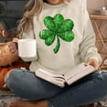 thumbnail image 6 of St. Patrick's Day Sweatshirt, Women Long Sleeve Round Neck Sweatshirt, Women's Casual St. Patrick's Day Printed Sweatshirts Tops Comfortable Crew Neck Long Sleeved Hoodie Sweatshirt, 6 of 6