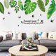 thumbnail image 1 of Gwong Decoración hogareña Hojas de verano verde removible autoadhesivo de la etiqueta de la pared etiqueta decoración del hogar Gwong 21000167, 1 of 7