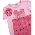 thumbnail image 7 of Sweet & Sassy Girls' Snug Fit Pajama Set - 4 Piece Sleep Shirt and Pajama Pants, Scrunchie (7-16), 7 of 7