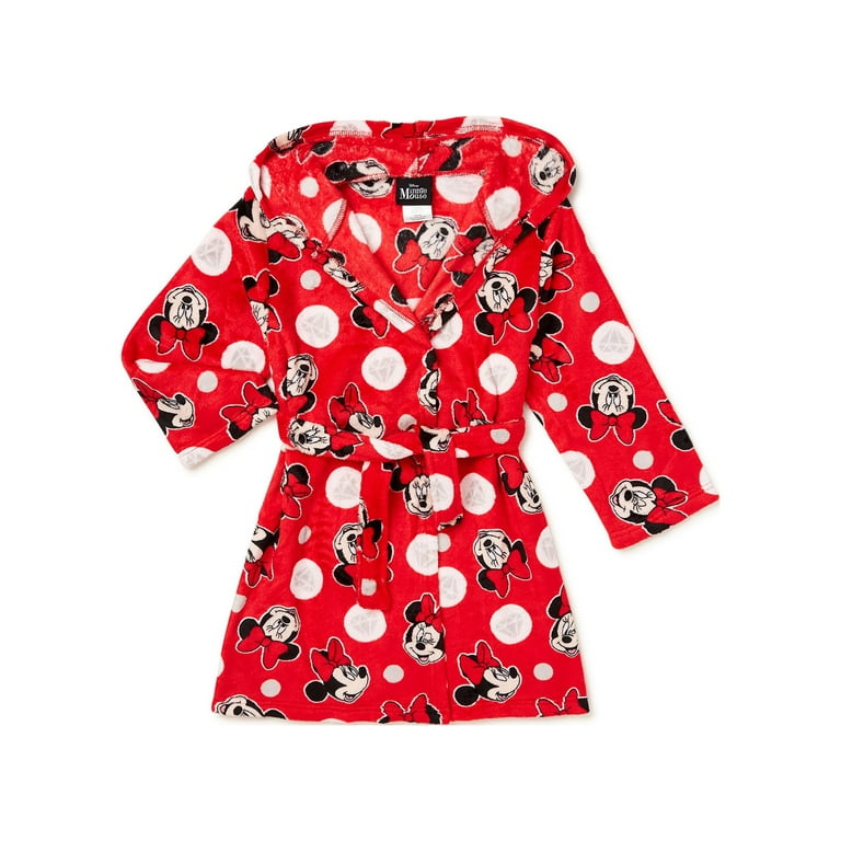 Disney Minnie Mouse 3-Piece Girls Pajama Robe Set 