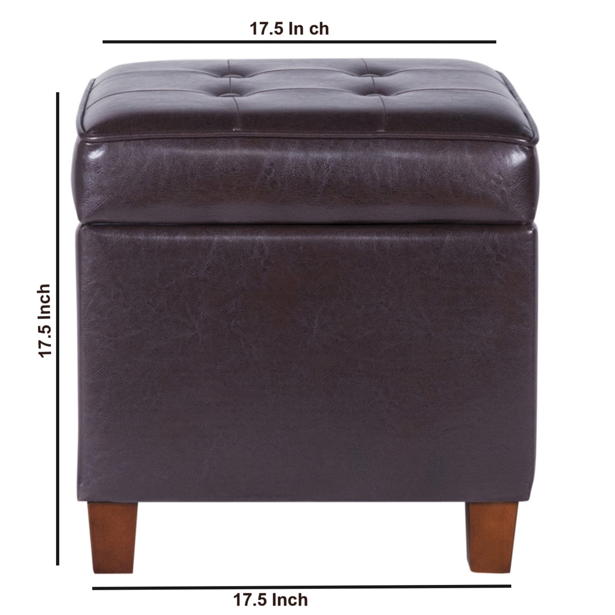Kinfine Square Tufted Storage Ottoman