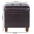 thumbnail image 4 of Kinfine Square Tufted Storage Ottoman, 4 of 6