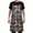 Abstract Silver Flower, variant on Warm Brown and White Marble Kitchen Apron with 2 Pockets Adjustable waterproof Cooking Aprons for Women Men Chef