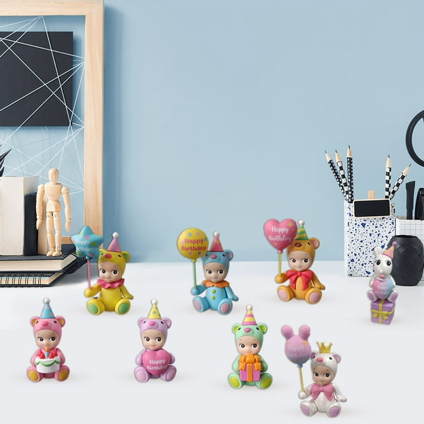 Sonny Angel birthday GIFT 8個 Sonny Angel Collectable Mini Cherub Figurines Birthday Gift Bear