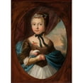 thumbnail image 2 of Józef Wall 11x14 Black Ornate Wood Framed Double Matted Museum Art Print Titled: Portrait of Anna Bogusławska Nee Linowska (1734-1762) (C. 1775), 2 of 5