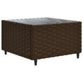 thumbnail image 2 of vidaXL 8 Piece Garden Lounge Set with Cushions Brown Poly Rattan, 2 of 5
