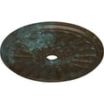 thumbnail image 3 of 31 1/2"OD x 3 5/8"ID x 1 1/2"P Kirke Ceiling Medallion (Fits Canopies up to 3 5/8"), Hand-Painted Bronze Blue Patina, 3 of 6