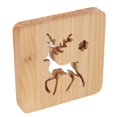 thumbnail image 2 of Lámpara De Talla De Madera ANGGREK Forma De Ciervo De Navidad Decoración Del Hogar 3D, 2 of 8