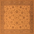 thumbnail image 1 of Ahgly Company Indoor Square Oriental Orange Traditional Area Rugs, 4' Square, 1 of 4
