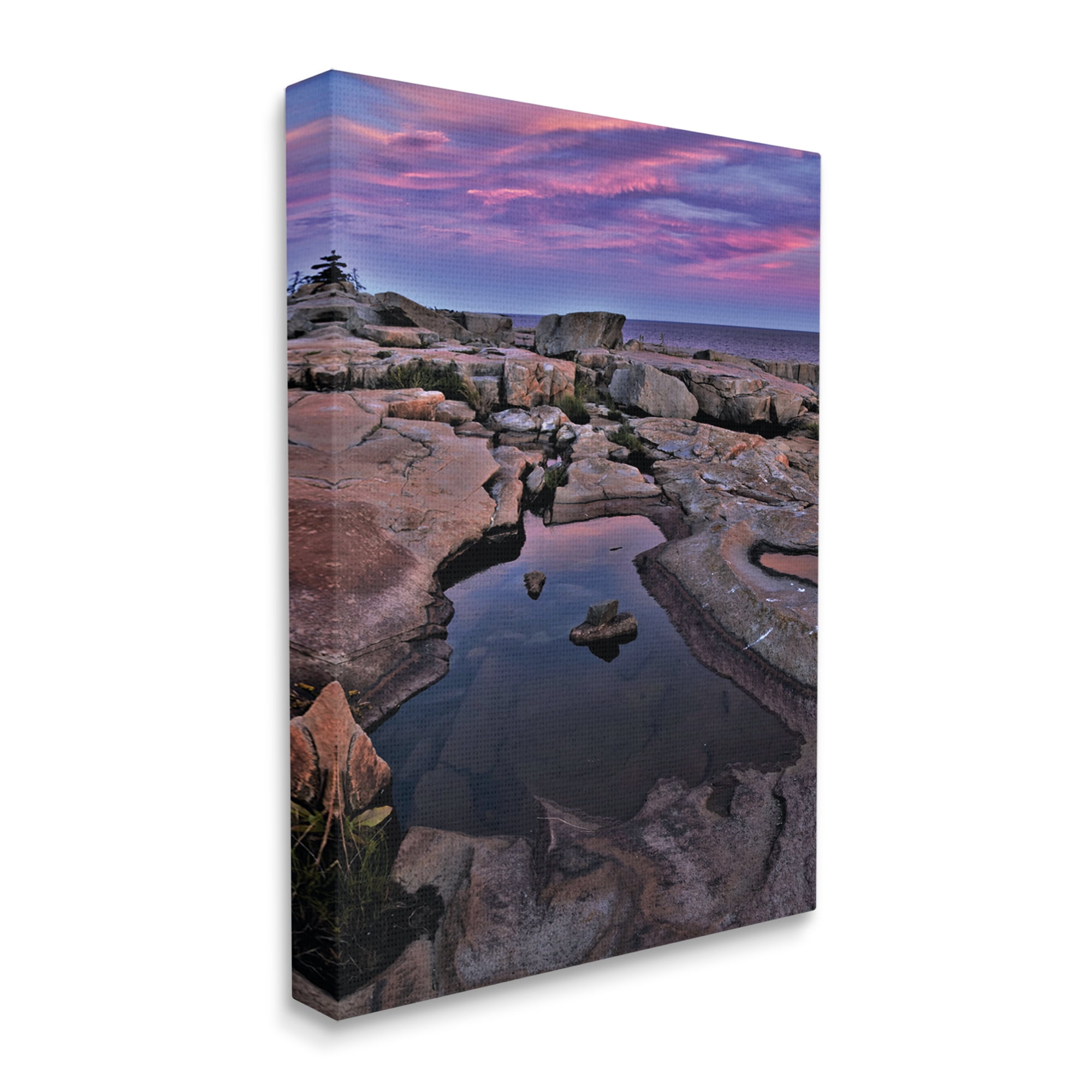 Stupell Industries Tide Pool Landscape Nature Photography Gallery Wrapped Canvas Print Wall Art, 30 x 40