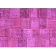 thumbnail image 1 of Ahgly Company Indoor Rectangle Patchwork Purple Transitional Area Rugs, 7' x 9', 1 of 4