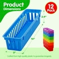 thumbnail image 3 of Pencil Baskets for Classroom Essential: 12 pcs per pack, Colored Pencils, Drawer Organizer, Plastic Storage Bins, Teacher Desk and Classroom Must-Haves, 3 of 9