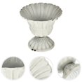 thumbnail image 3 of SNNROO White Ceramic Urn Planter for Indoor/Outdoor Decor, 3 of 9