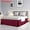 Burgundy, variant on Pleated Bed Skirt Classic Tailored Styling Dust Ruffled Hotel