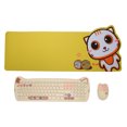 thumbnail image 2 of Juego de teclado inalámbrico teclas redondas receptor USB teclado ratón combo inalámbrico para oficina ANGGREK Otros, 2 of 8