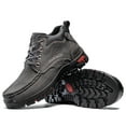 thumbnail image 7 of Flyland Men's Ankle Boots Fashion High Top Casual Leather Shoes Outdoor Anti-Slip Male Shoes, 7 of 7