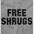 thumbnail image 2 of Free Shrugs Sarcastic Antisocial Gym Plus Size Crewneck Graphic Tee Shirt Brisco Brands 3X, 2 of 5