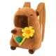 thumbnail image 1 of Mochila de con diseño de animal de peluche de dibujos animados para amigos, hombres, cumpleaños, mujeres Flor amarilla, 1 of 8