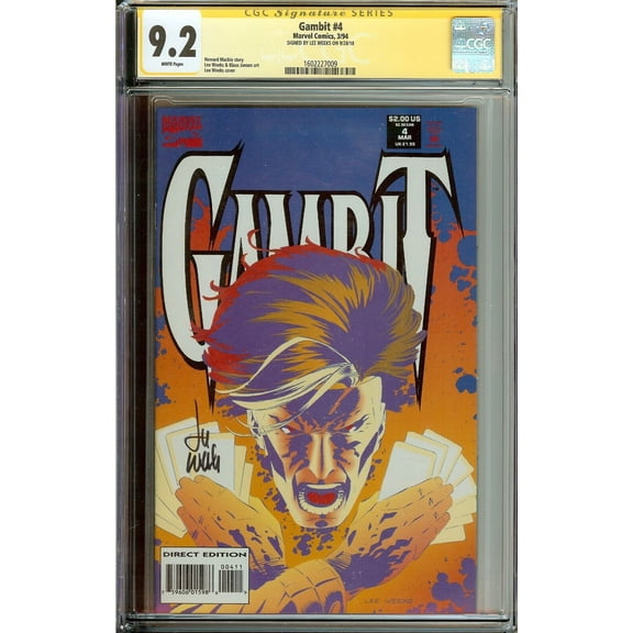 Gambit #4 Limited Series CGC 9.2 Signed Lee Weeks