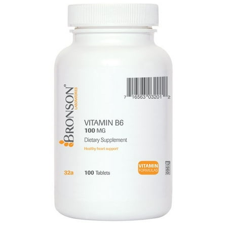 Bronson Vitamine B-6 100 mg, 100 comprimés