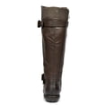 thumbnail image 4 of Botas DREAM PAIRS TRACE para mujer, altas hasta la rodilla, con piel sintética marrón, talla 8, 4 of 8