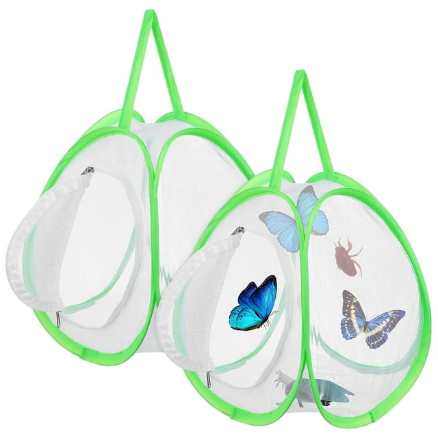 2 Pcs Butterfly Habitats Butterfly Enclosure Butterfly House Butterfly Net Jumping Spider Enclosure Caterpillars Cage