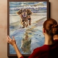 thumbnail image 6 of Field Spaniel Dog Canvas Wall Art Puppy Print Pet Paintings Artwork, Field Spaniel Dog Painting Poster Home Decoration Kids Bedroom Decor Framed, 6 of 6