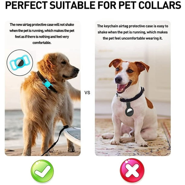 Étui de protection pour collier AirTag pour chien, support sécuri
