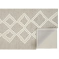 thumbnail image 3 of HomeRoots 512793 12 x 15 ft. Gray & Ivory Wool Geometric Hand Tufted Handmade Rectangle Area Rug, 3 of 5