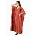 thumbnail image 4 of Women's Kafatan Maxi Summer Caftan Outfit Casual Dress Cover Ups Cotton Silk, Women Kaftans Dresses, S-3XL, Regular to Plus Size, 4 of 5