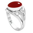 thumbnail image 2 of Garnet Quartz Ring 925 Sterling Silver Handmade Jewelry, 2 of 9