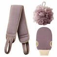 thumbnail image 1 of CSChome Ensemble de Serviettes de Douche 1 Ensemble Doux Longue Bande Absorption d'Eau Réutilisable Trois Pièces Nettoyage Portable Brosse Dos Boule de Douche, 1 of 7