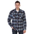 thumbnail image 2 of Gioberti Men's Western Brushed Flannel Plaid Checkered Shirt w/ Snap-on Button, 2 of 5