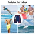 thumbnail image 6 of Men's Flag Of Guam Swim Trunks with Compression Liner Bathing Suit Swimwear, 6 of 6