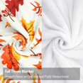thumbnail image 4 of Cozy Fall Throw Blanket for Couch Autumn Leaves and Berries Blanket Fall Blankets and Throws, 60" x 50", 4 of 6
