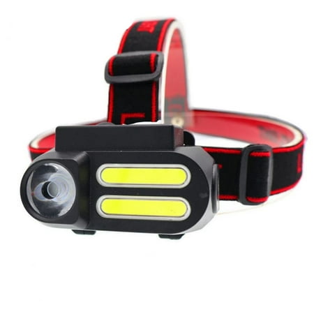 

Waterproof Portable Night Lighting Mini Work Light Fishing Head Lamp XPE+2* COB LED Headlamp Running Headlight