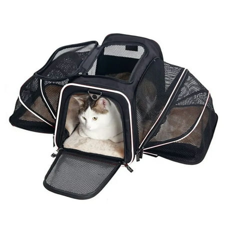 LOPNGLG Convenient Portable Foldable and Breathable Pet Carrier Backpack - Lightweight Shoulder Bag Handbag for Easily Transporting Pets - Ideal for Busy Pet Parents On-the-Go - Great