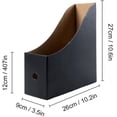 thumbnail image 2 of 6 Pieces Magazine File Holder, Magazine Holder File Storage, Cardboard Magazine Holder, for Home Office File Storage, Black, 2 of 4
