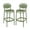 Green, variant on Home Square Contemporary Resin Bar Stool in Olive Green - Set of 2