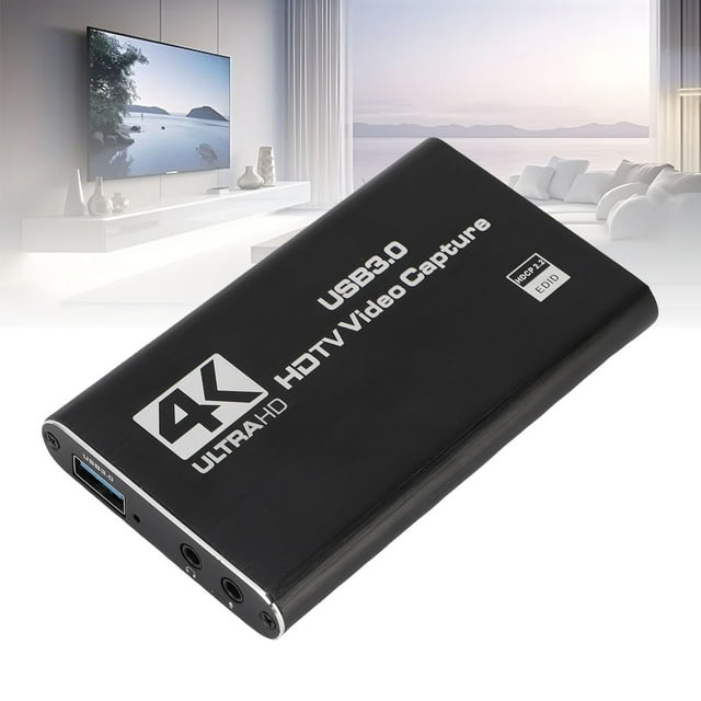 Interfaz 4K Tarjeta de CaptoRura de video Hd Interfaz multimedia a la Tarjeta de Capta USB C 3.0 Con Salida de Video de 1080p 60fps para transmitir Reuniones en Línea