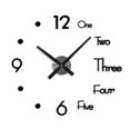 thumbnail image 2 of Pegatinas de reloj de pared Sin marco Espejo 3D moderno Pegatinas de pared removibles Relojes silenciosos Reloj grande Decoración para sala de estar Dormitorio Decoración del hogar 1 pieza negro Sailing Electrónica, 2 of 5