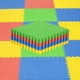 thumbnail image 3 of 26 Tapete de Foamy para Bebe Niños, 8 Pzs 50x50 Antideslizante Resistente y Duradero, Grosor 1CM Ideal para Juego Gateo Seguro, Armable Tipo Rompecabezas. (Multicolor), 3 of 6